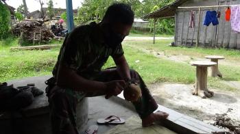  Satgas TMMD 110 Bojonegoro Siapkan Bahan Taburan Singkong